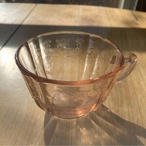 Vintage Pink Glass Cup